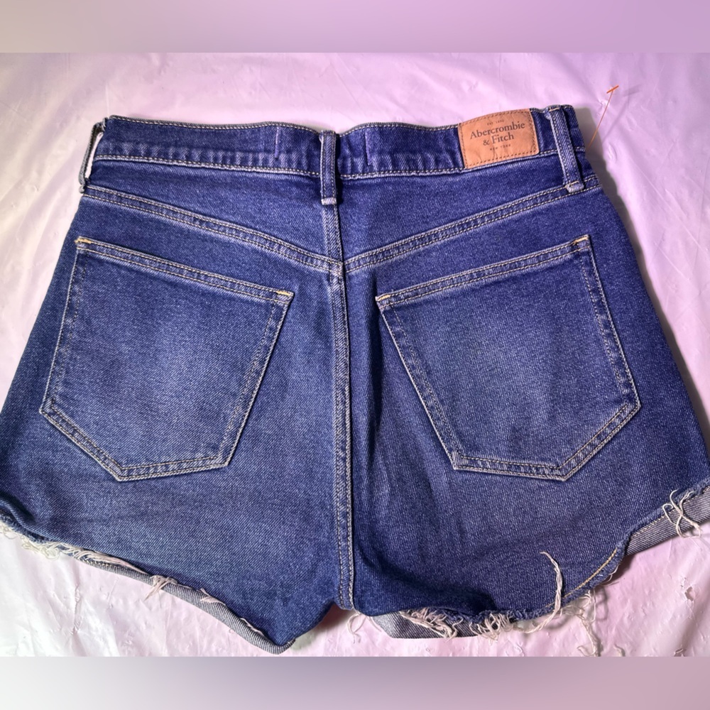 Abercrombie & Fitch Indigo High Rise Shorts - Picture 3 of 5